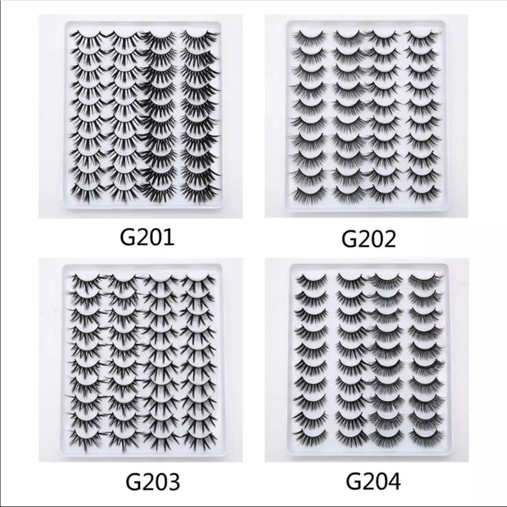 20 pairs or eye lashes